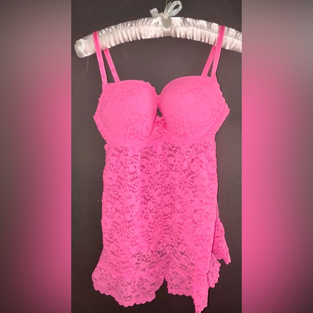Victoria's Secret Pink Lace Chemise